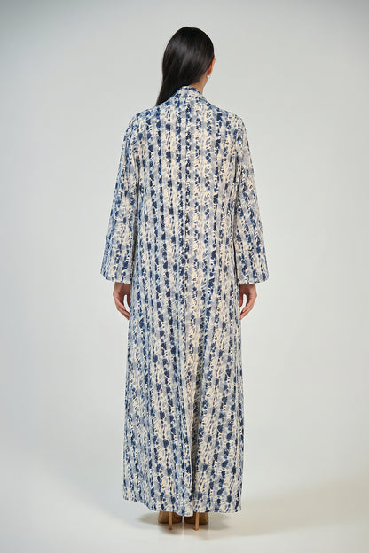 Ocean Marble Open Abaya Set