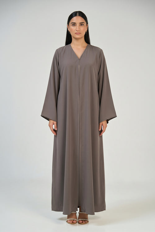 Taupe Essence Abaya