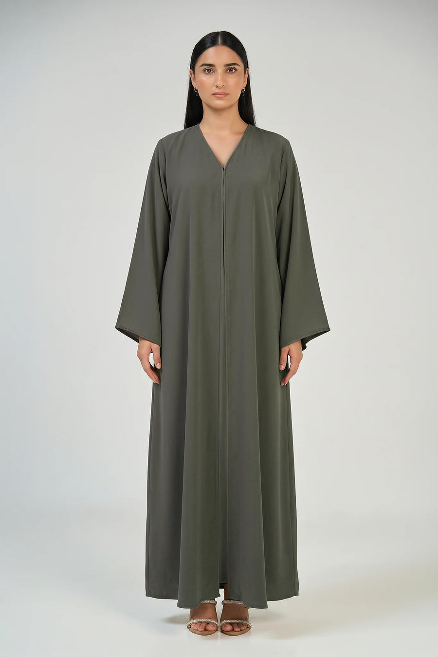 Taupe Drape Essence Abaya