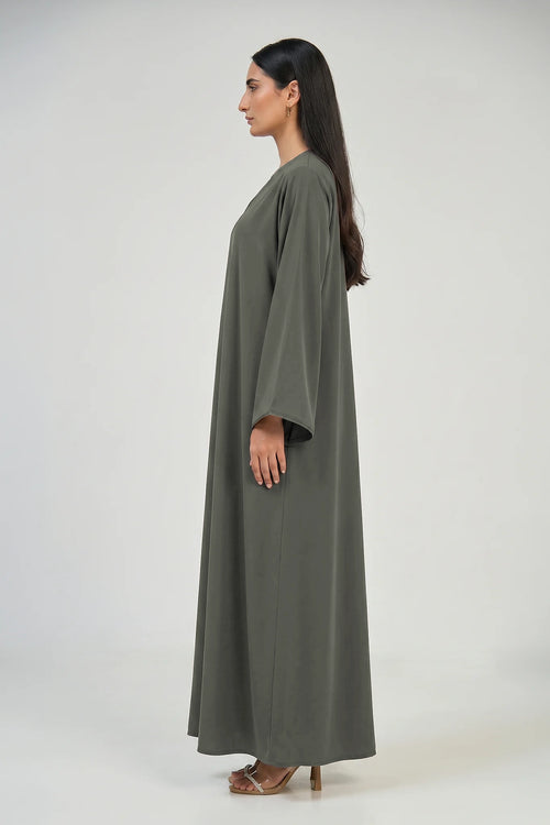 Taupe Essence Abaya – hover image
