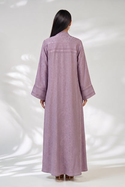Lavender Arabesque Kimono Abaya