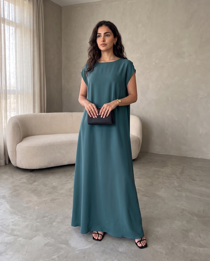 Essential Flowy Nada Green Inner Dress