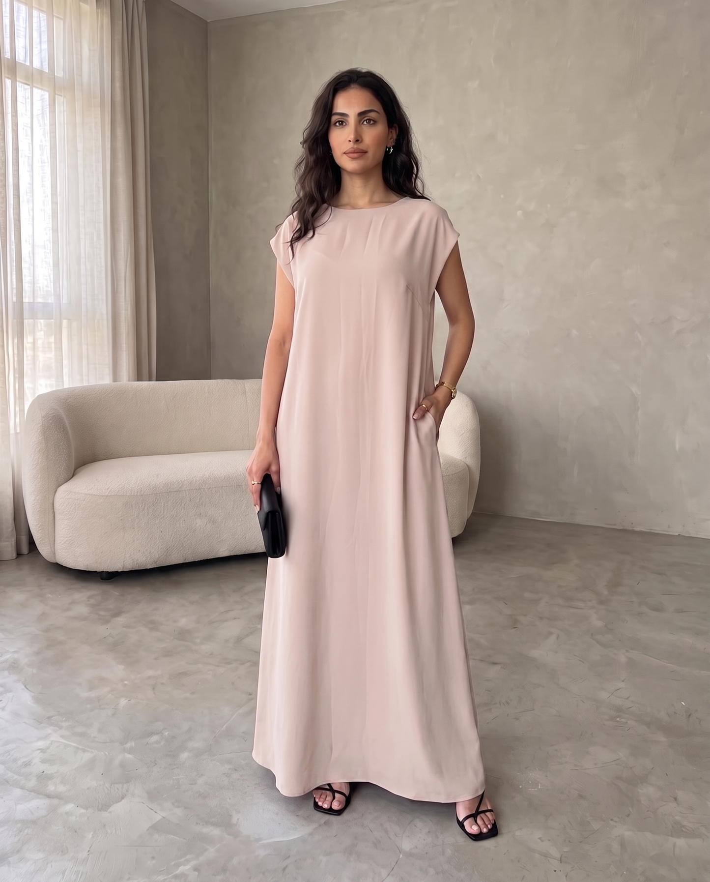Essential Flowy Nada Pale chestnut  Inner Dress