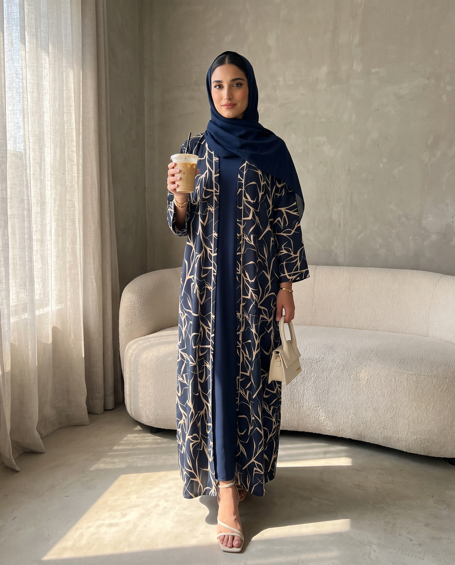 Midnight Mosaic Abaya
