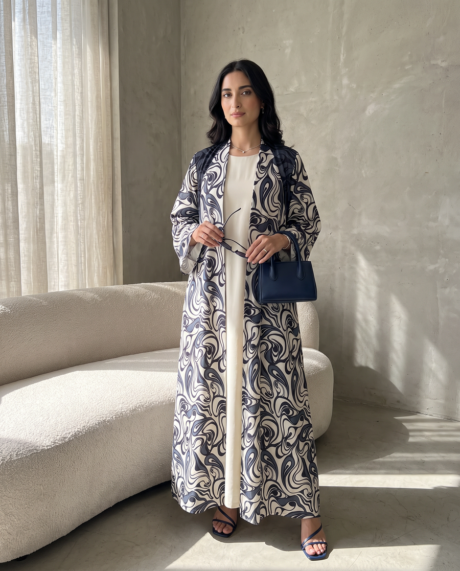Marble Wave Abaya