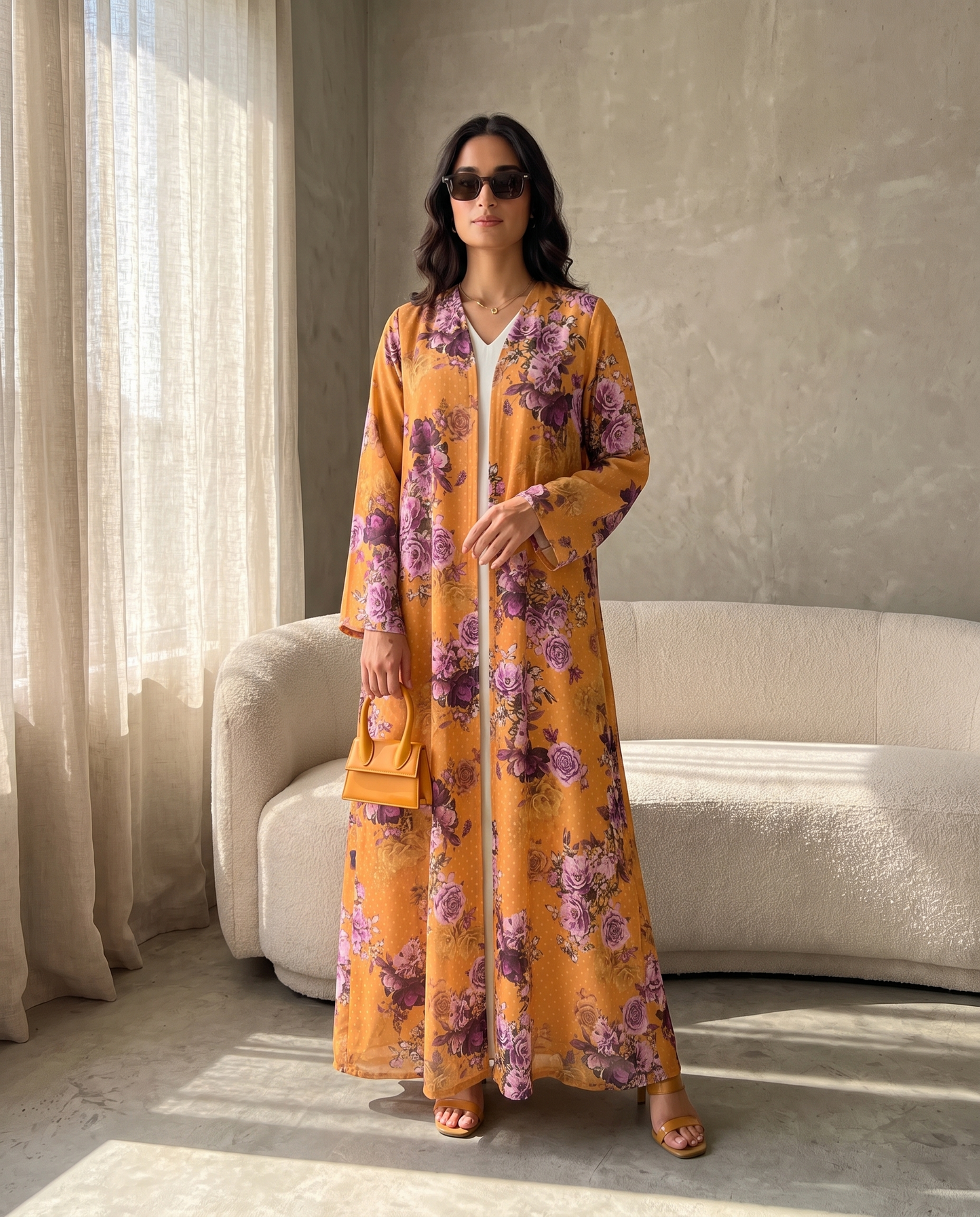 Amber Blossom Abaya