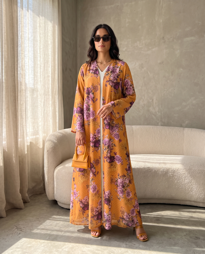 Amber Blossom Abaya