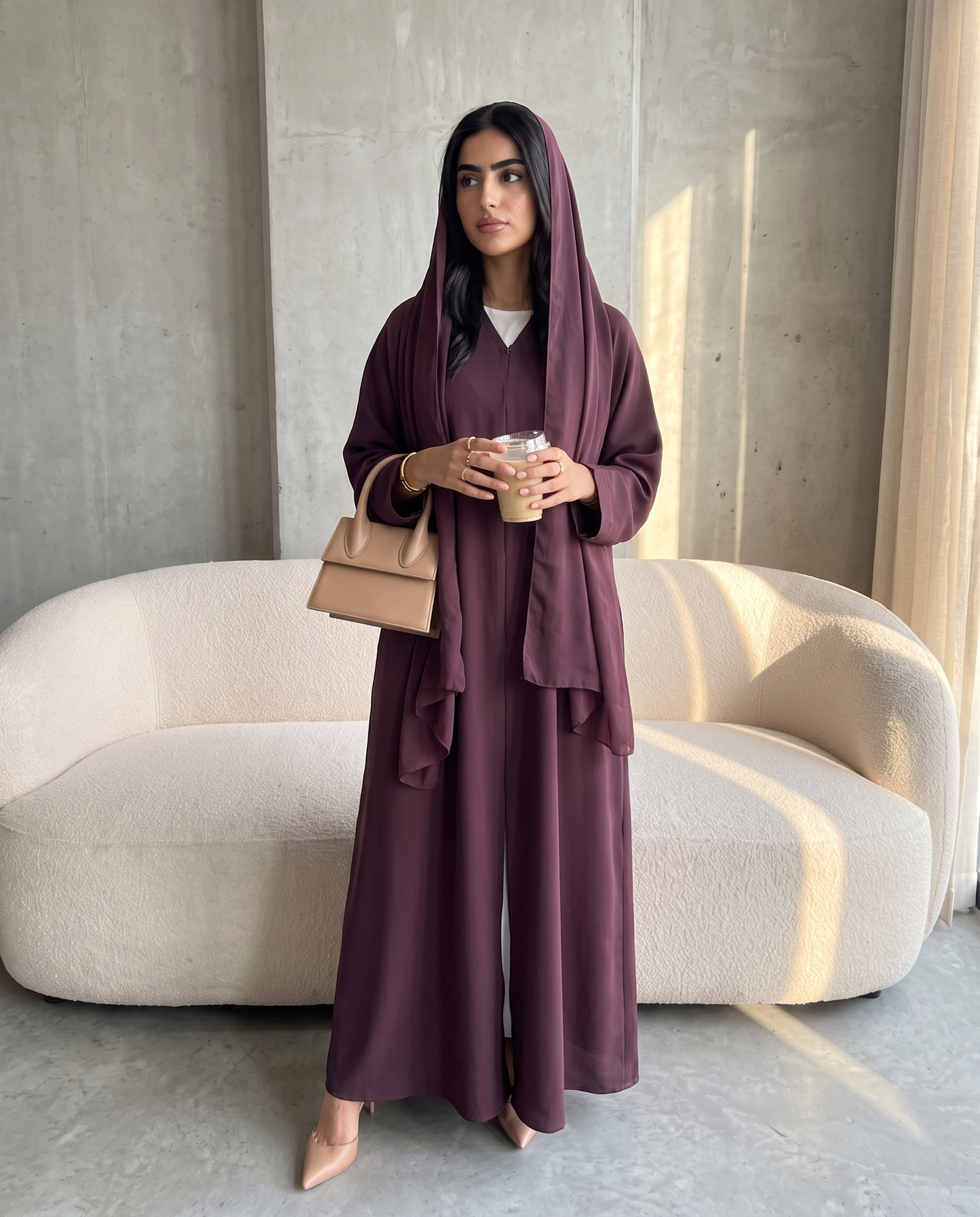 Royal Plum Signature Essential Abaya