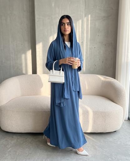 Ocean Blue Signature Essential Abaya