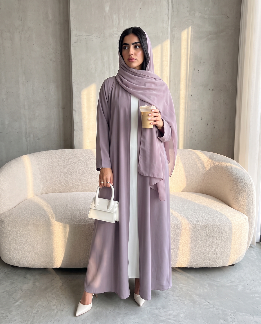 Lilac Mist Signature Essential Abaya