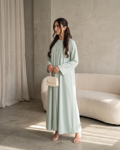 Mint Whisper Classic Essential Abaya