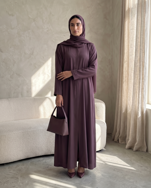 Royal Plum Signature Essential Abaya
