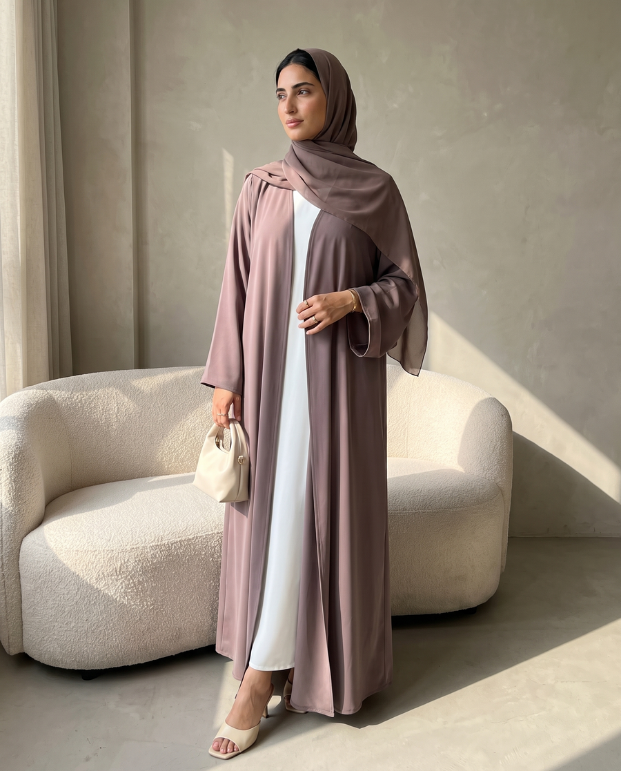 Mocha Taupe Classic Abaya