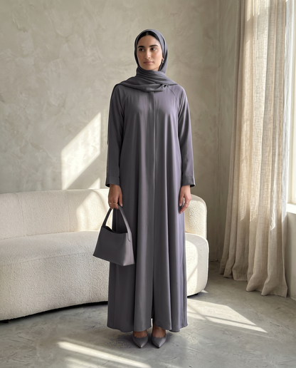 Smoky Lavender Signature Essential Abaya