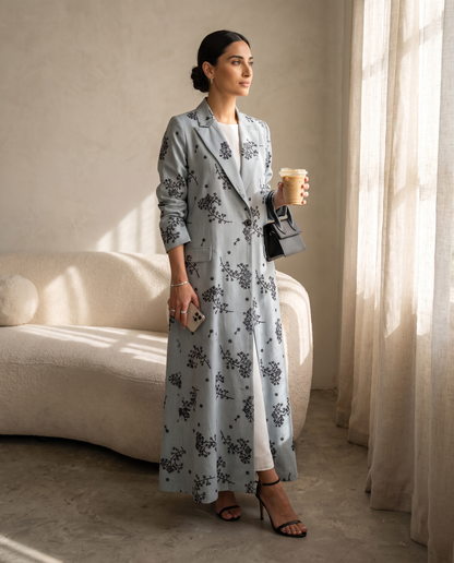 Frost Blossom Tailored Abaya