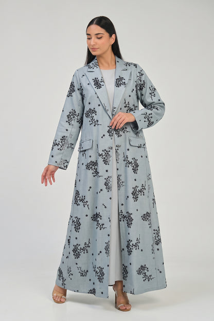 Frost Blossom Tailored Abaya