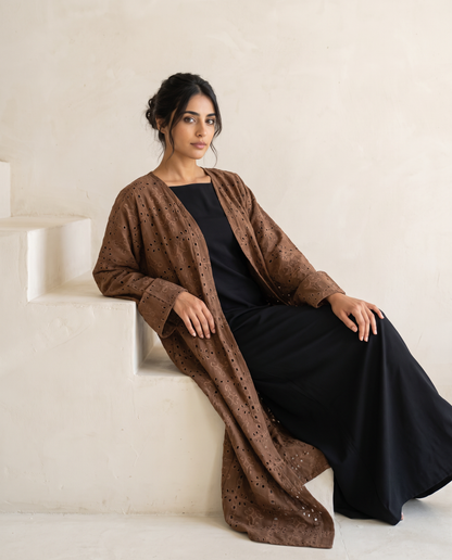 Mirage Mocha Brown Abaya