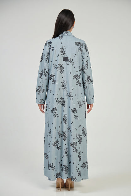 Frost Blossom Tailored Abaya