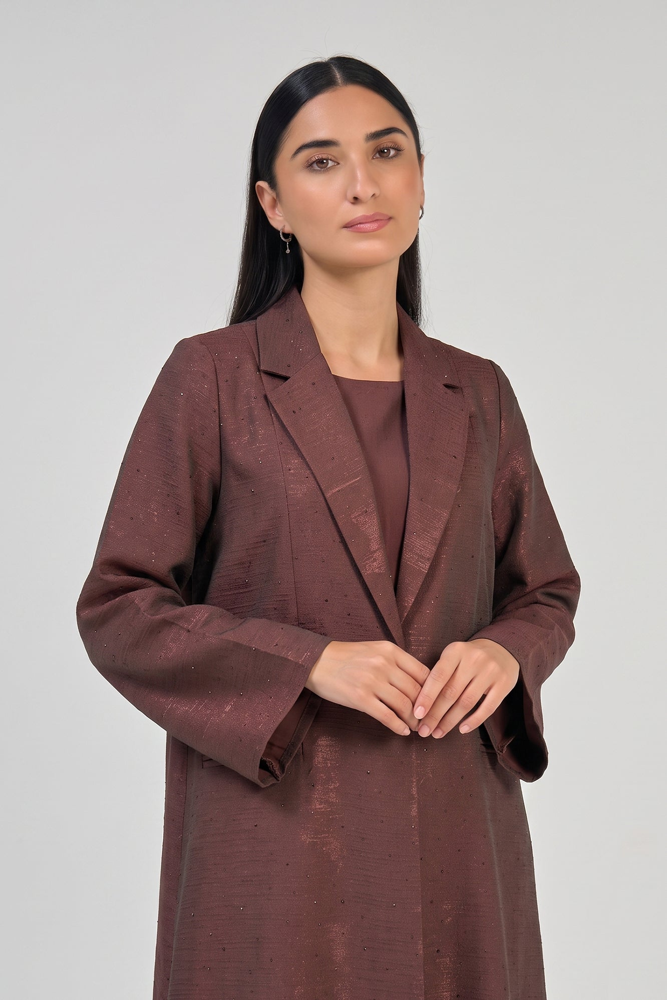 Mocha Tailored Luxe Abaya
