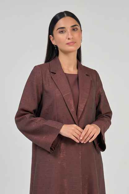Mocha Tailored Luxe Abaya
