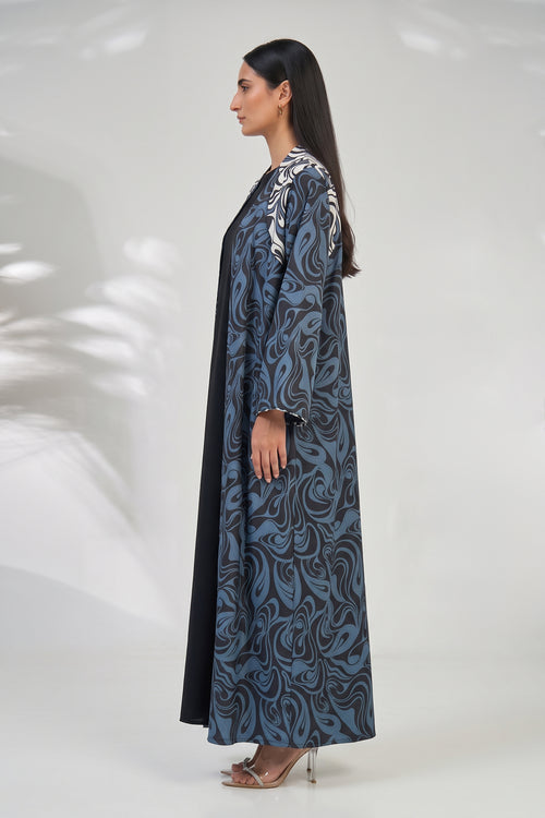 Midnight Flow Abaya – hover image