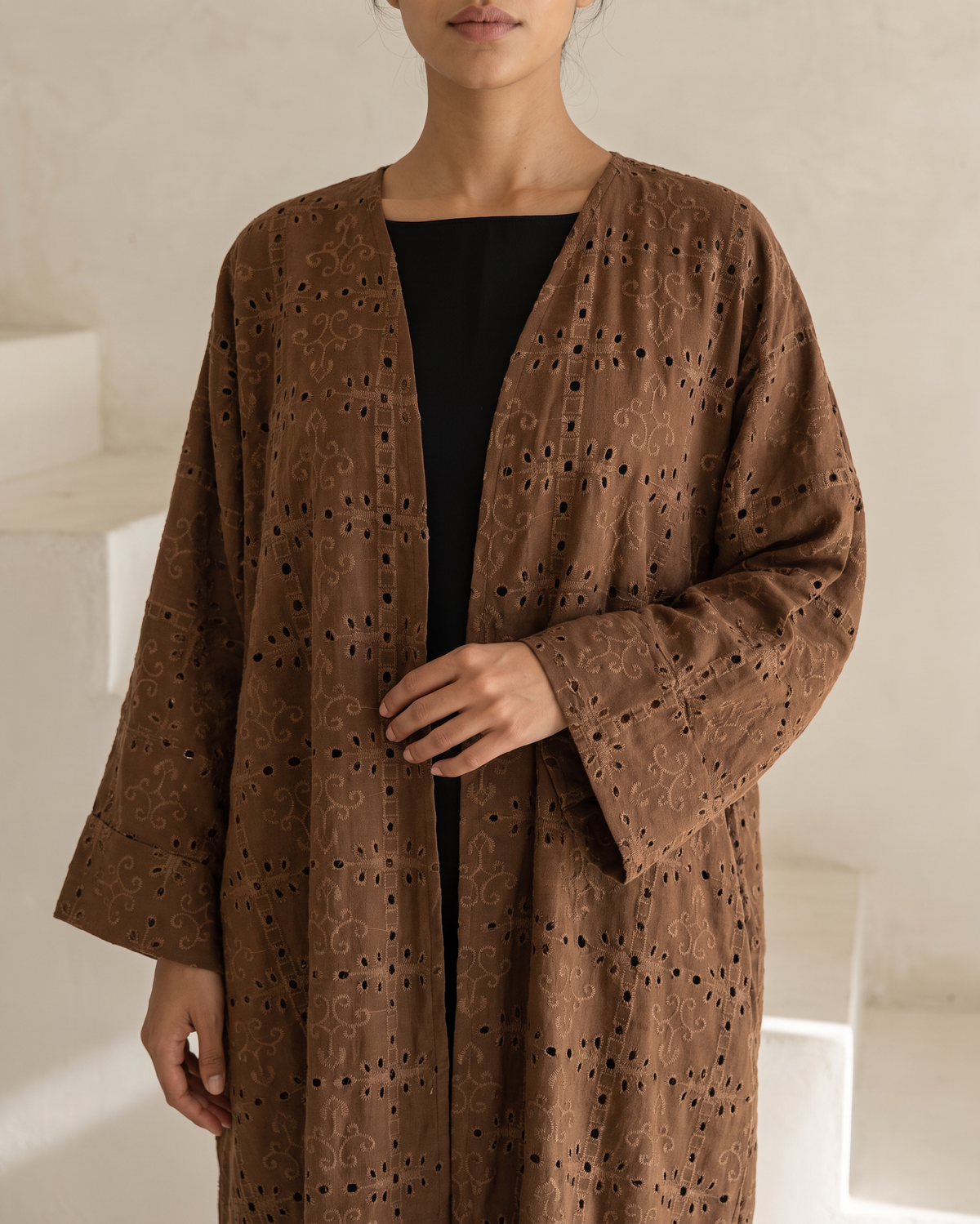 Mirage Mocha Brown Abaya