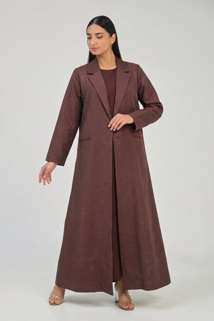 Mocha Tailored Luxe Abaya