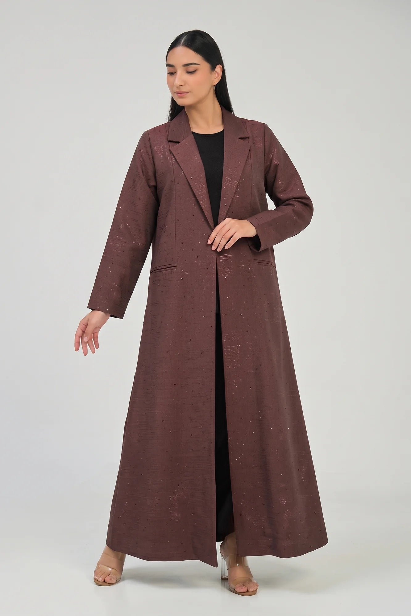 Mocha Tailored Luxe Abaya