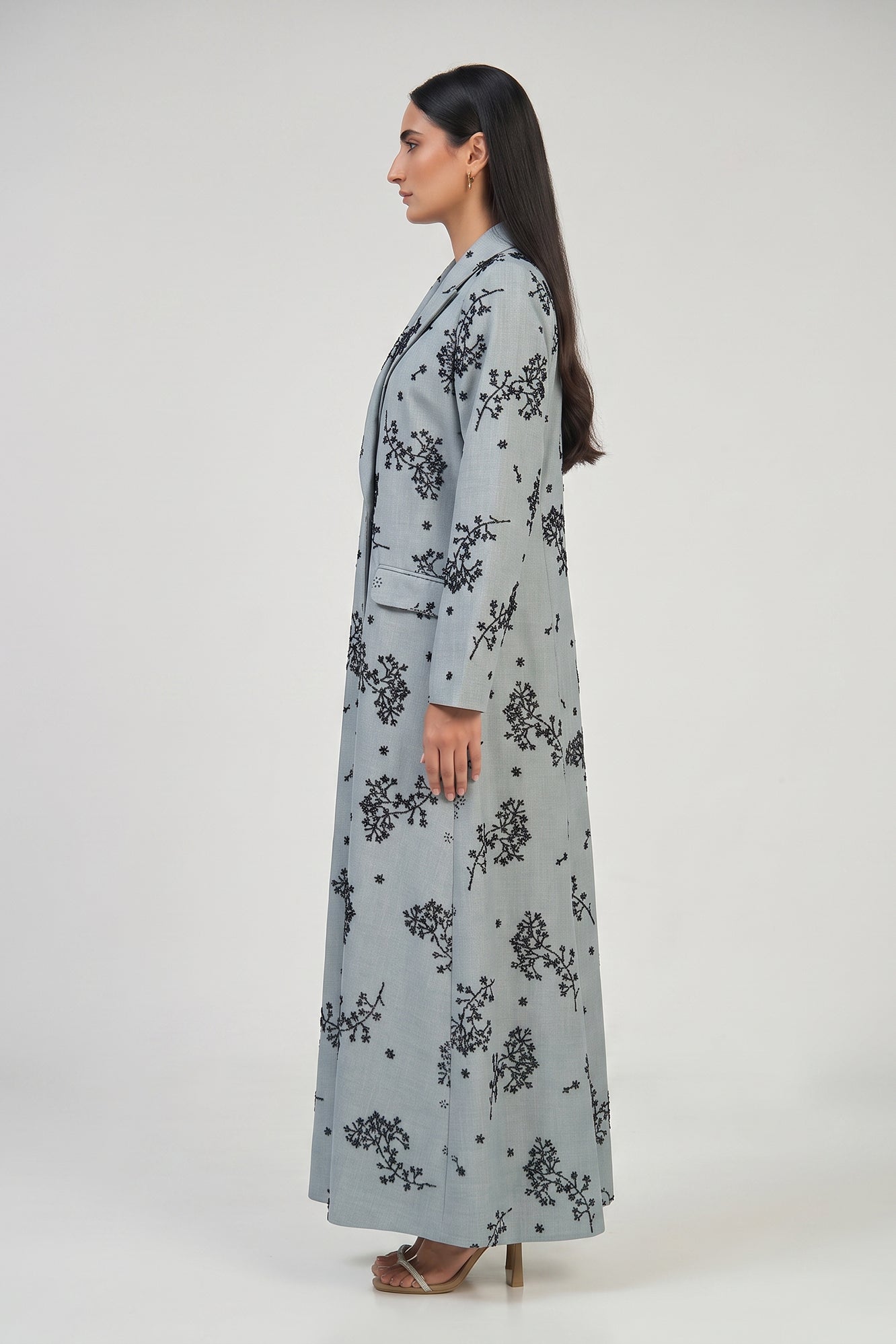Frost Blossom Tailored Abaya