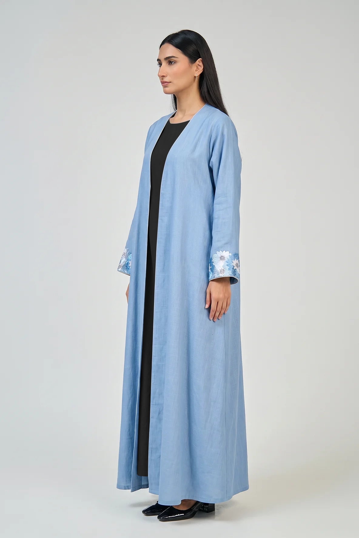 Sky Blossom Abaya