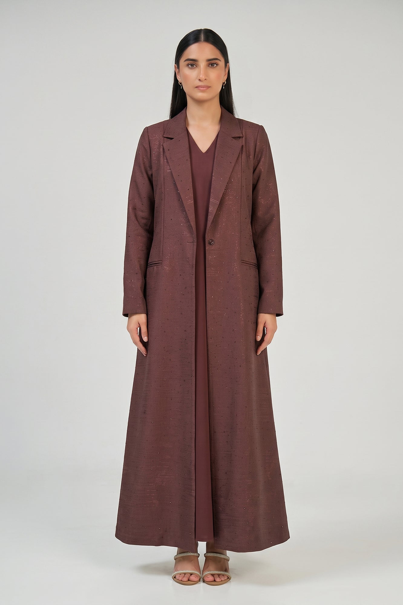 Mocha Tailored Luxe Abaya