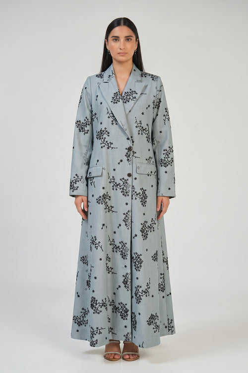 Frost Blossom Tailored Abaya