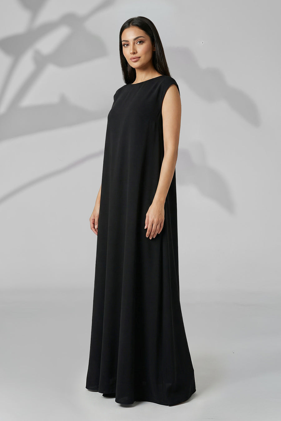 Celeste Black Essential Inner Dress Abaya