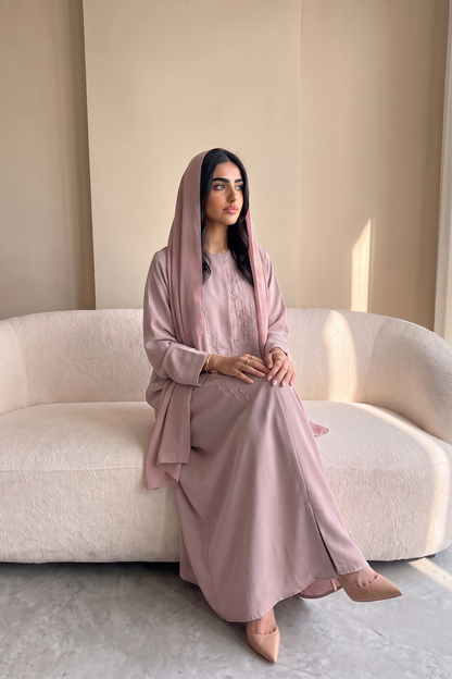 Pink Blush Harmony Abaya