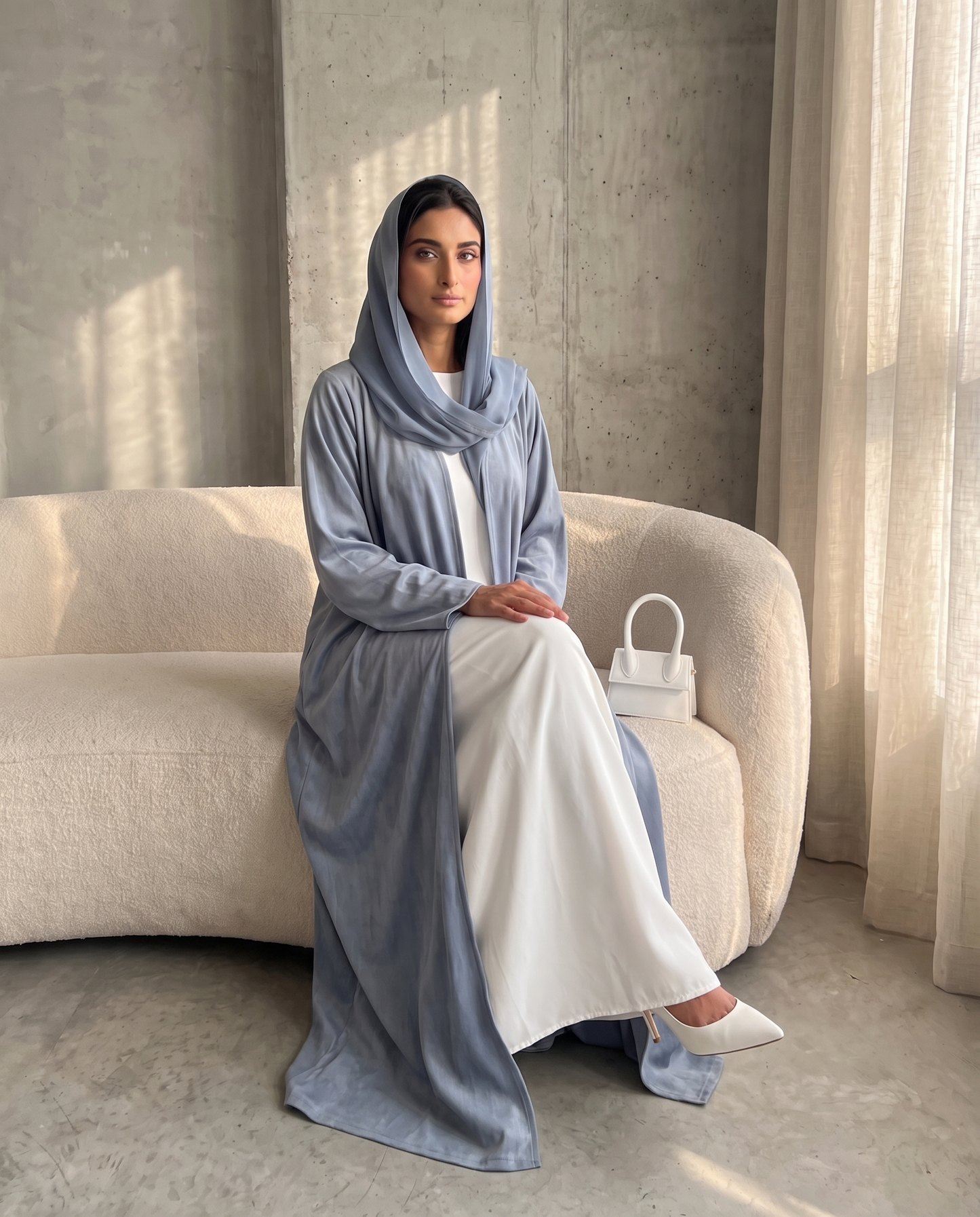 Mist Blue Essential Abaya