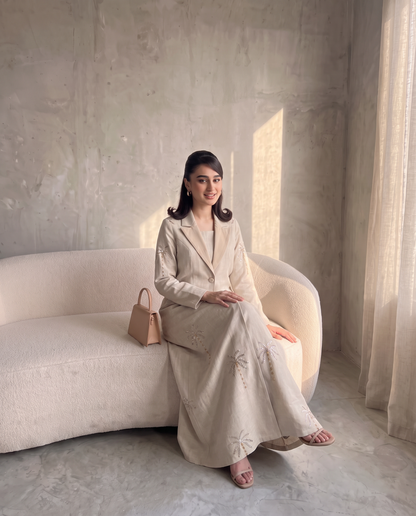 Palm Crest Blazer Abaya