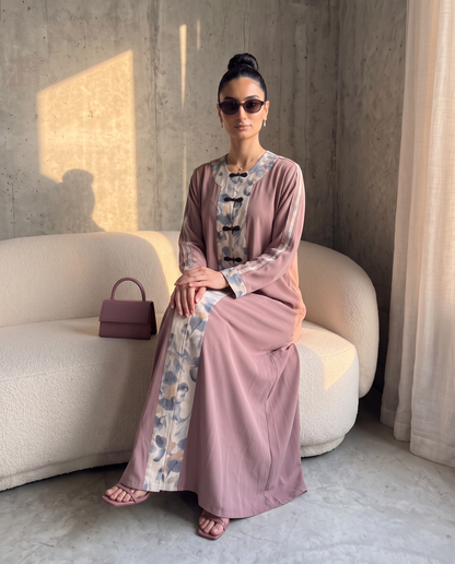 Rosewood Petal Abaya
