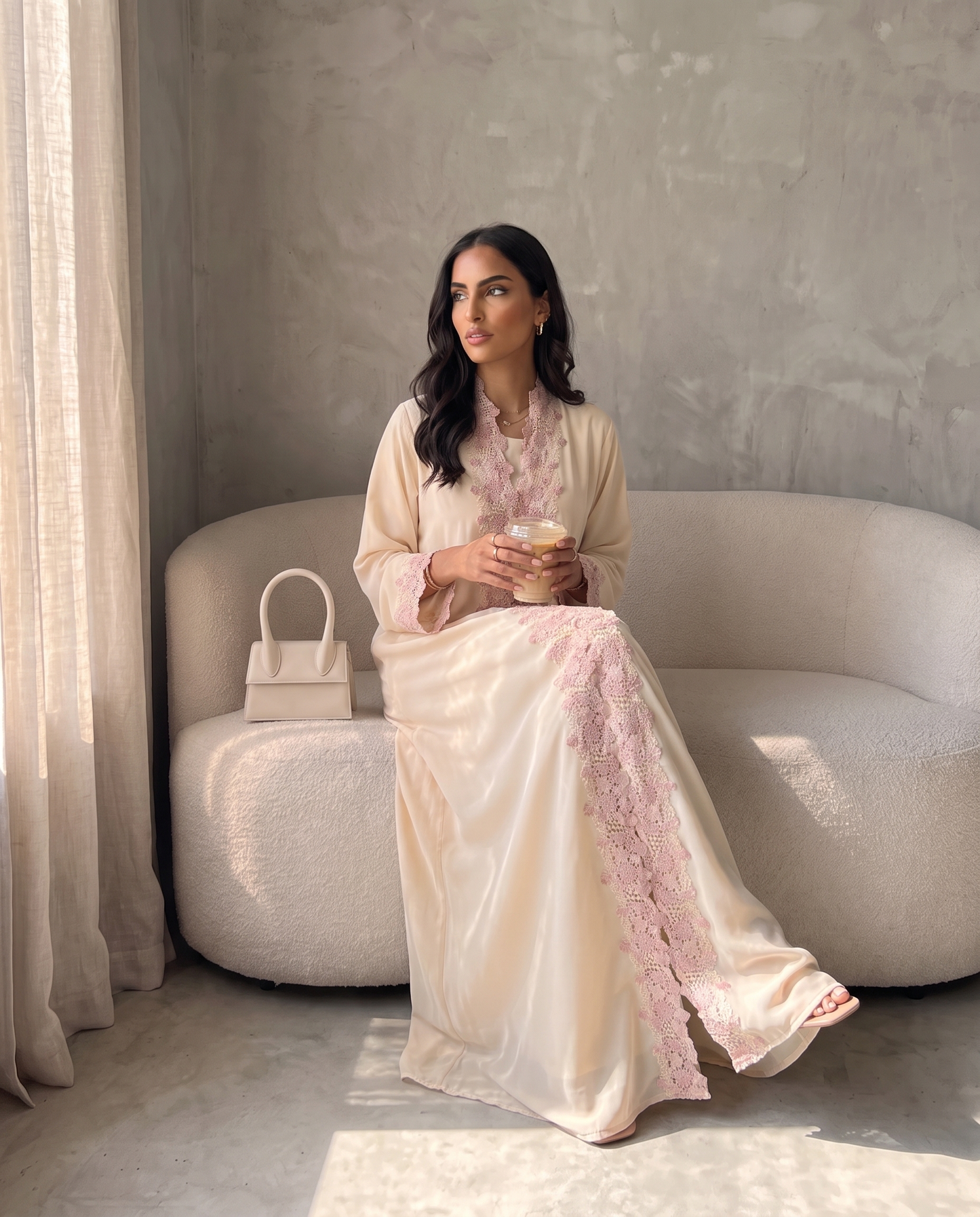 Blossom Lace Abaya