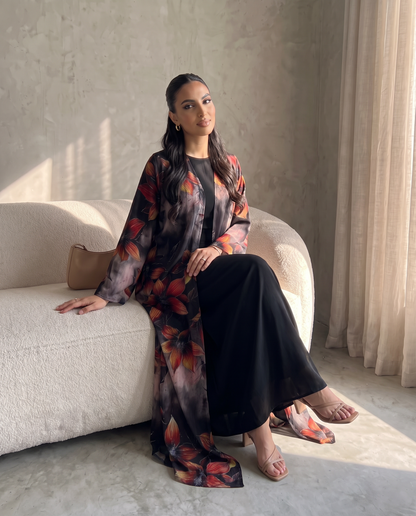 Ember Bloom Abaya