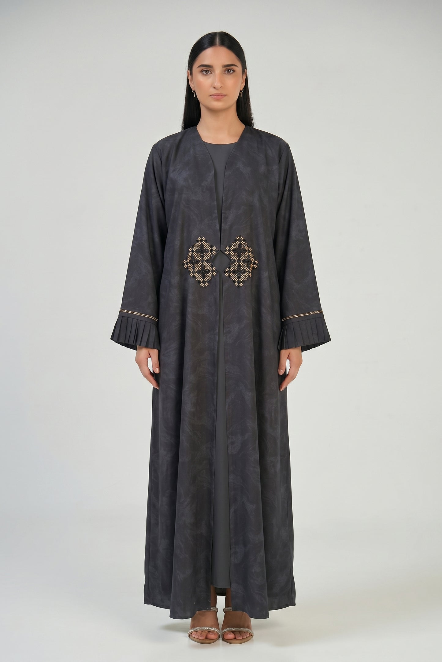 Eclipse Pleated Cuff Abaya