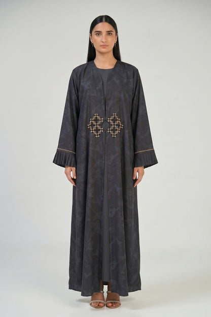 Eclipse Pleated Cuff Abaya