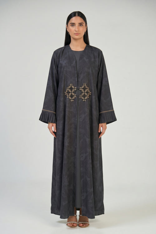Eclipse Pleated Cuff Abaya