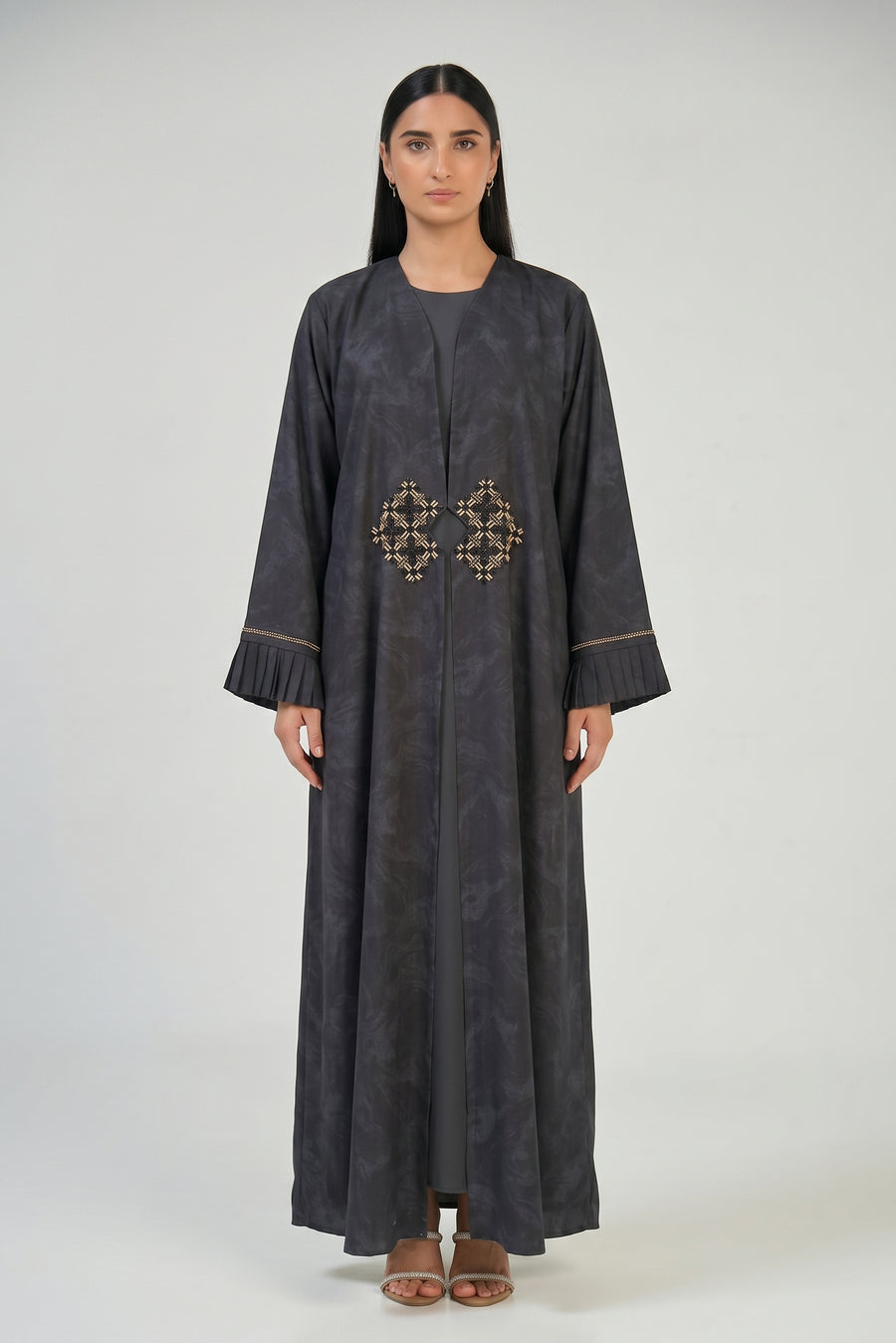 Eclipse Pleated Cuff Abaya
