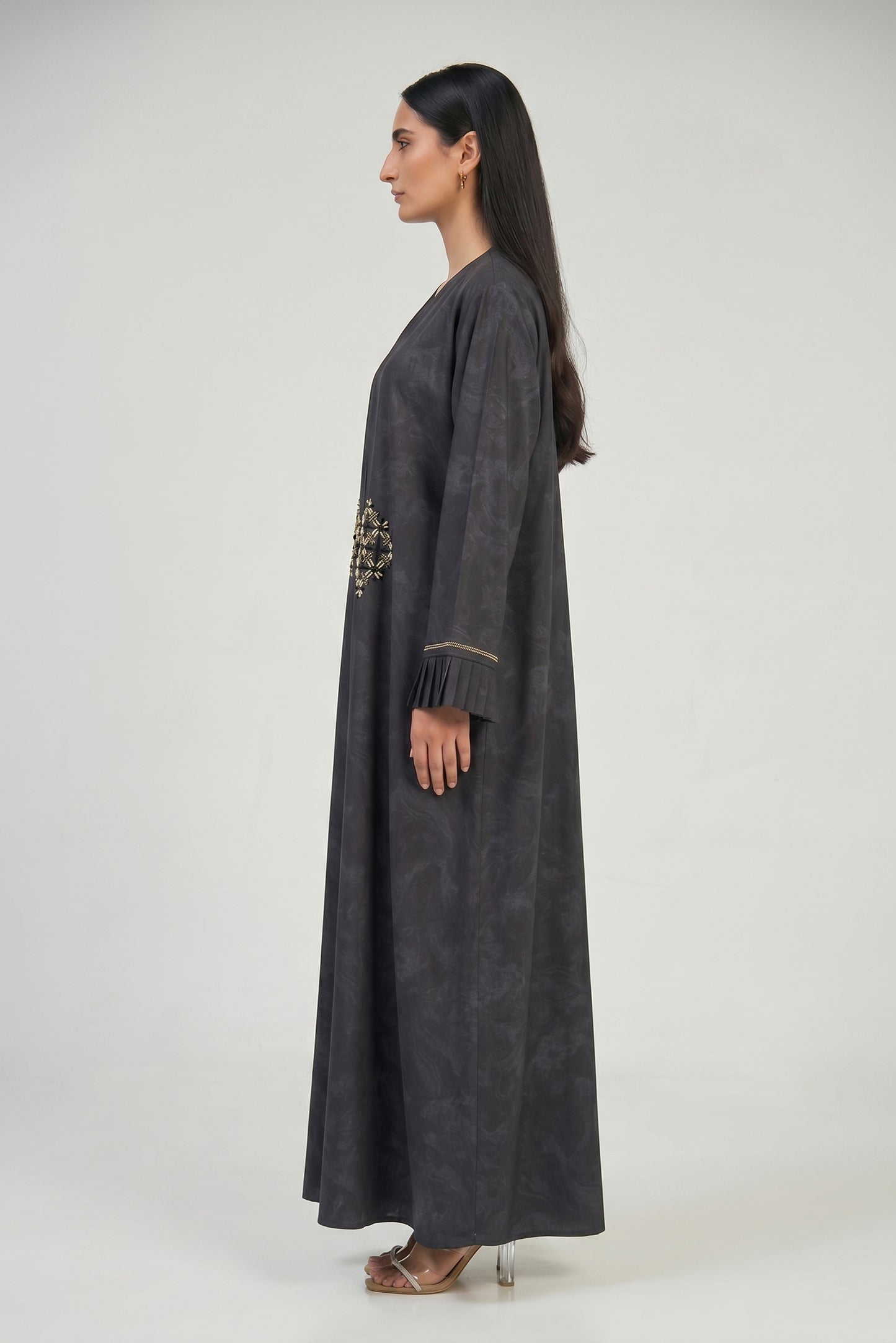 Eclipse Pleated Cuff Abaya