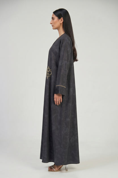 Eclipse Pleated Cuff Abaya