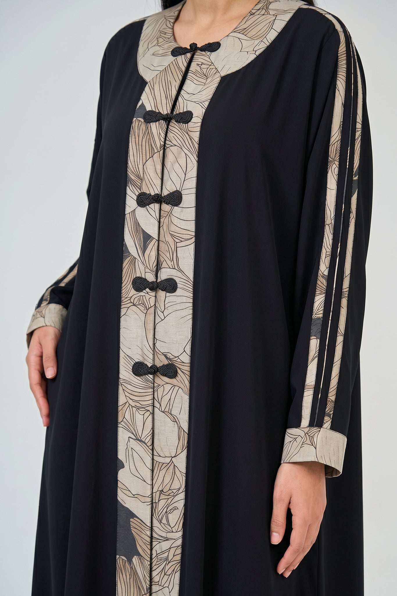 Midnight Botanical Abaya