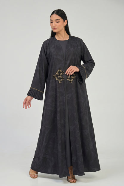 Eclipse Pleated Cuff Abaya