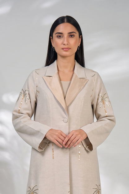 Palm Crest Blazer Abaya