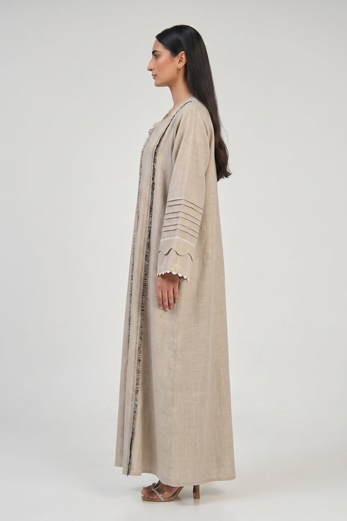 Sandstone Artisan Abaya – hover image