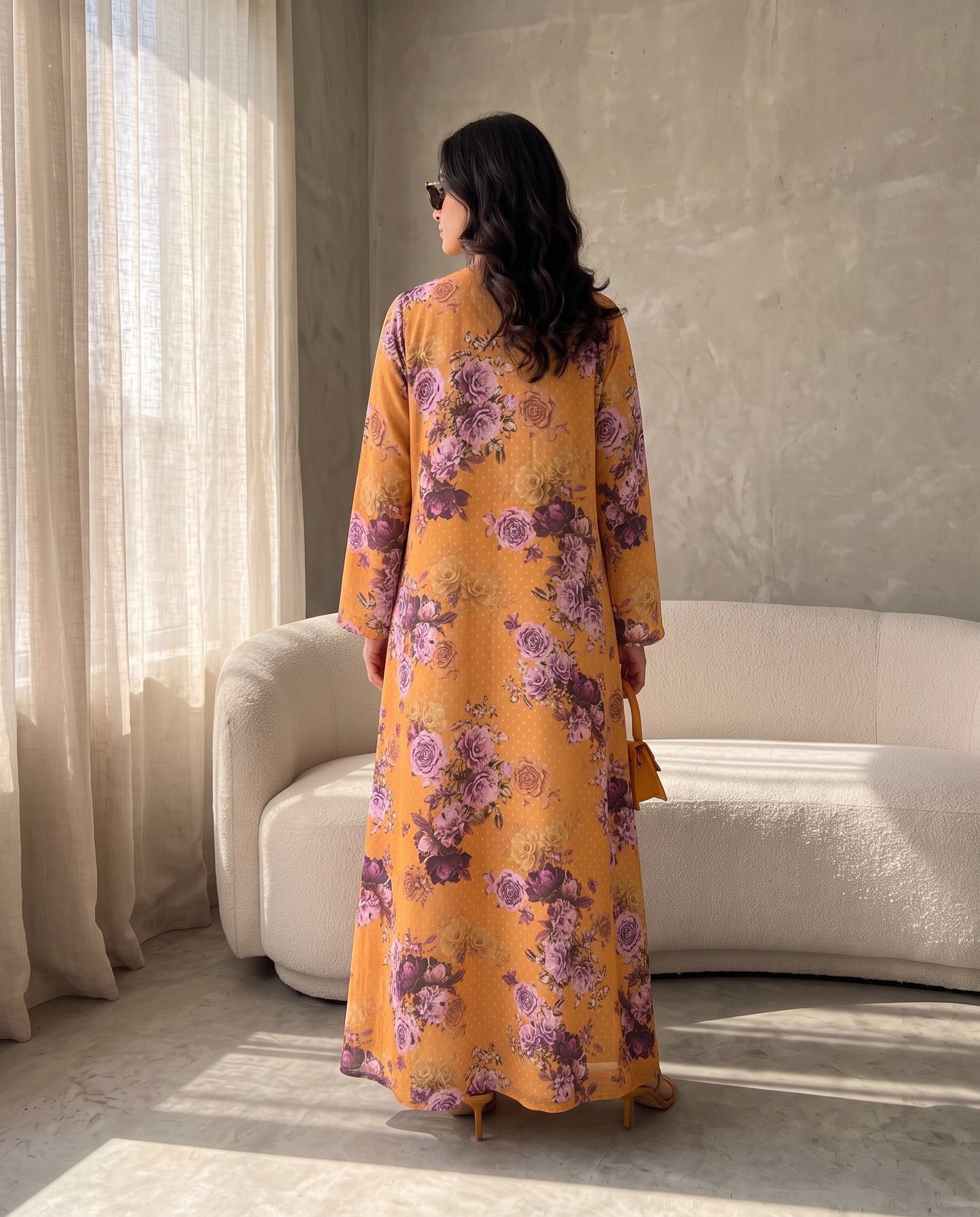 Amber Blossom Abaya